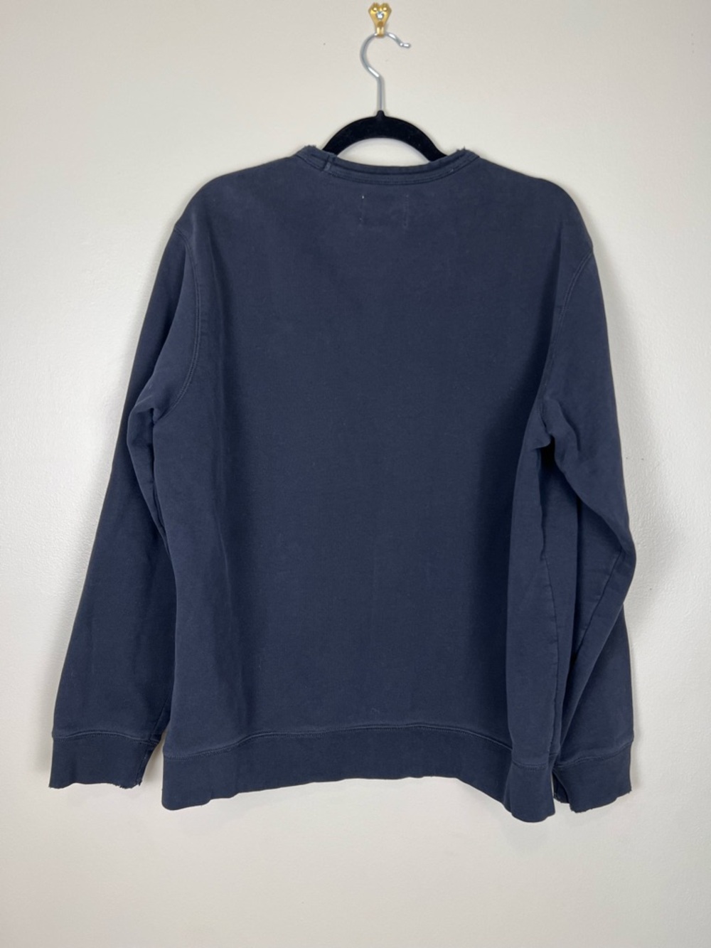 Vintage Lands' End Men's Navy‎ Crewneck Sweatshirt Size L - Picture 3 of 8